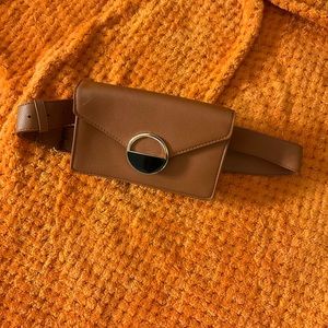 Brown mini crossbody bag